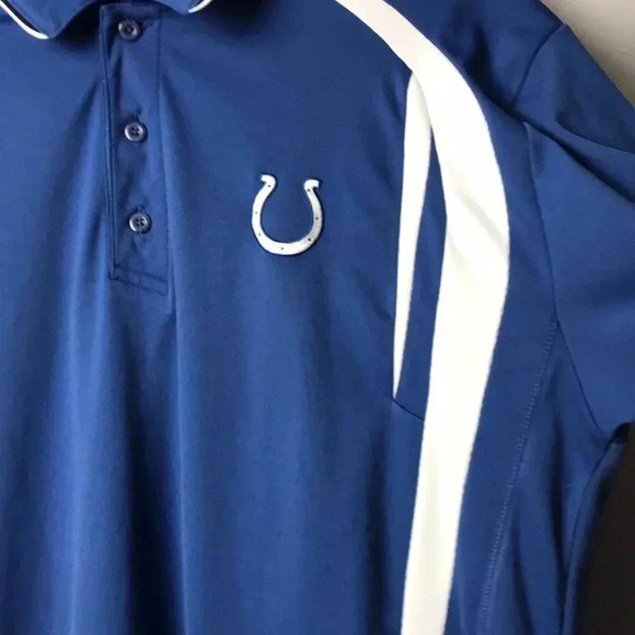 NFL TEAM APPAREL MENS SIZE XL INDIANAPOLIS COLTS  POLO SHIRT GOOD CLEAN - Picture 3 of 9